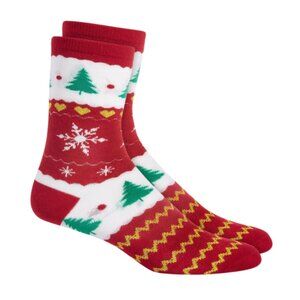 NWT Charter Club Holiday Crew Socks, Tree Fairisle